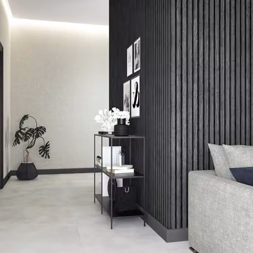 Galerie IE20108 Industrial Effects Black and Anthracite Striped Non-Woven Wallpaper – 2