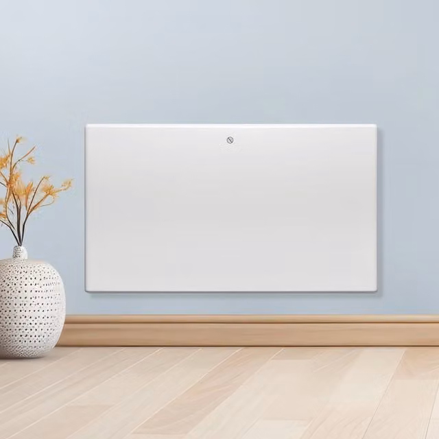 Purus White Convector Electric Panel Heater, Wall Mounted, Width: 66 cm