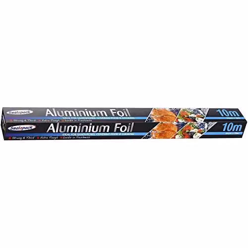 Sealapack Aluminium Foil, Silver and Pink, W: 44 cm, L: 10 m