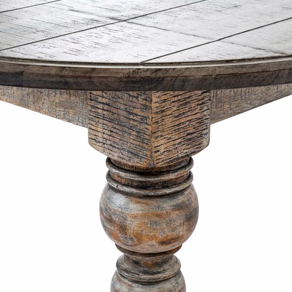 Wyld Haus Montaine Round Brown Solid Wood Coffee Table, W/D/H: 90 x 90 x 40 cm – 4