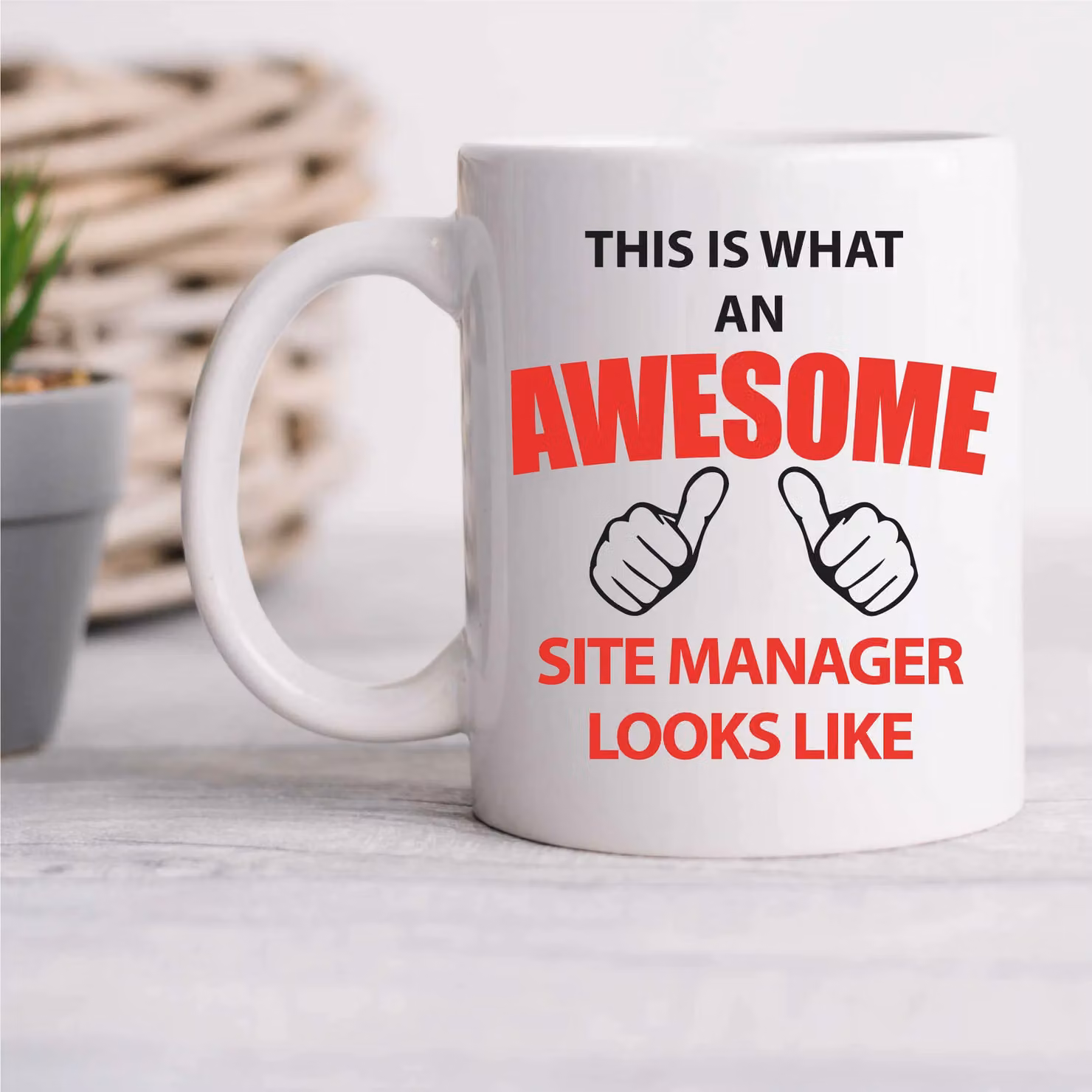 60 Second Makeover Limited This Is What An Awesome Site Manager Looks Like Mug in White – 2