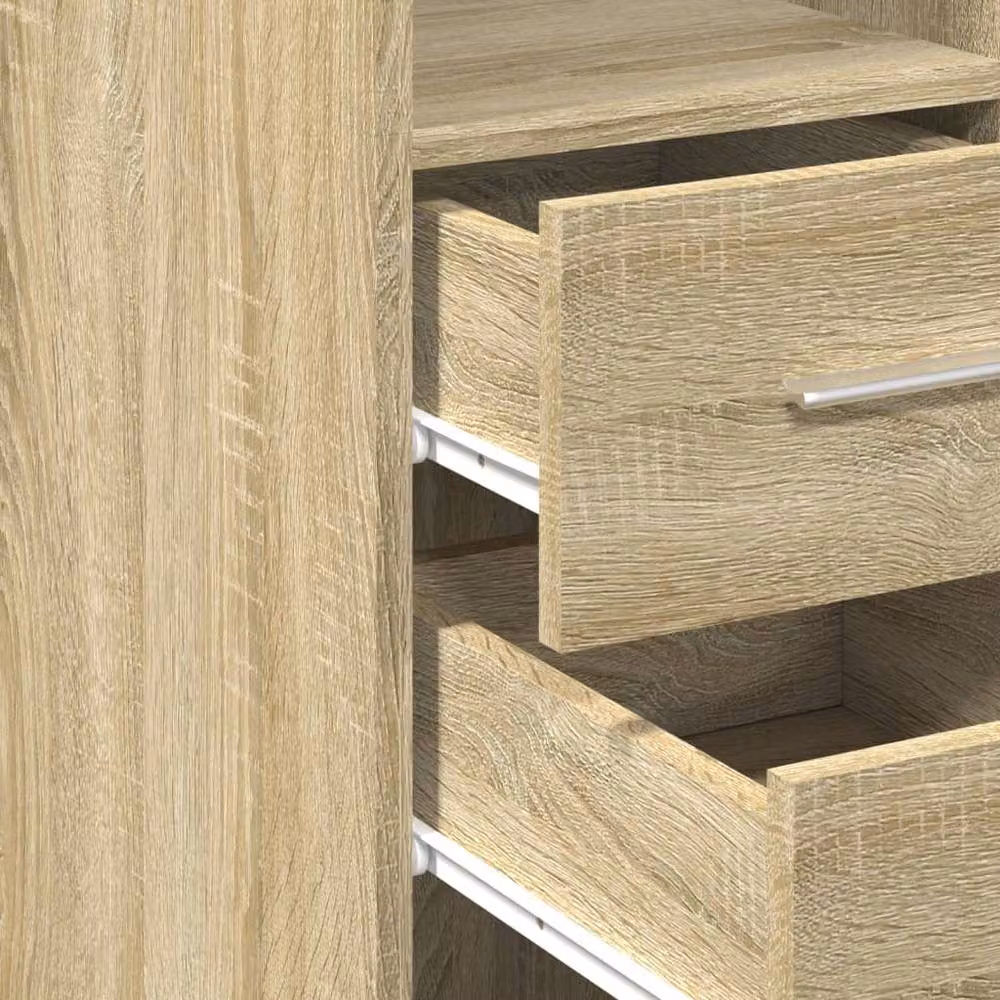 Berkfield Home Sonoma Oak Highboard in Tan, W/D/H: 30 x 42.5 x 185 cm – 3