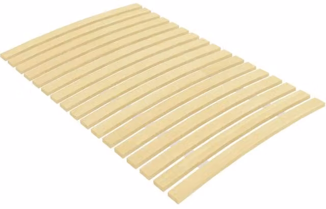 Berkfield Home Brown Foldable Slatted Bed Base with 17 Cambered Sprung Wood Slats, W: 80 cm, L: 200 cm