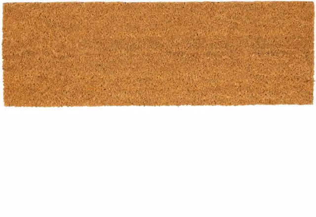 Nicola Spring Brown Coir and PVC Rectangular Step Mat W/D: 60 x 20 cm