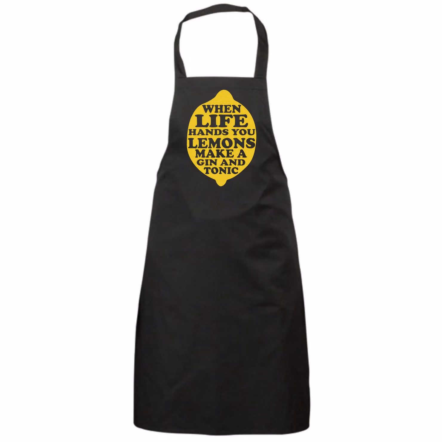 60 Second Makeover When Life Gives You Lemons Make a Gin and Tonic Apron in Black – 2