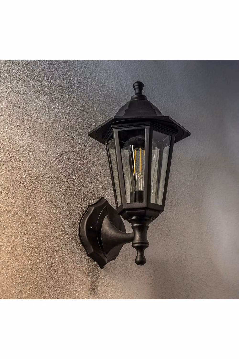CGC Lighting Yasmin Black Traditional Outdoor Lantern Style Wall Light – 3