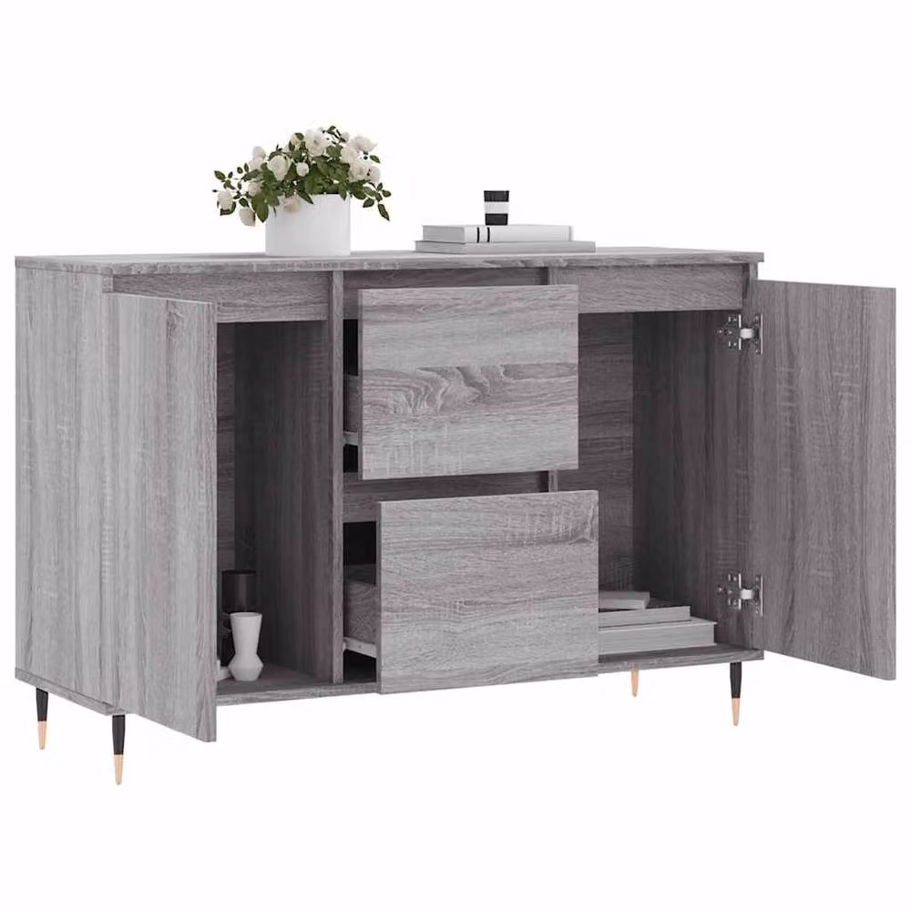 Berkfield Home Grey Sonoma Sideboard W/D/H: 104 x 35 x 70 cm – 3