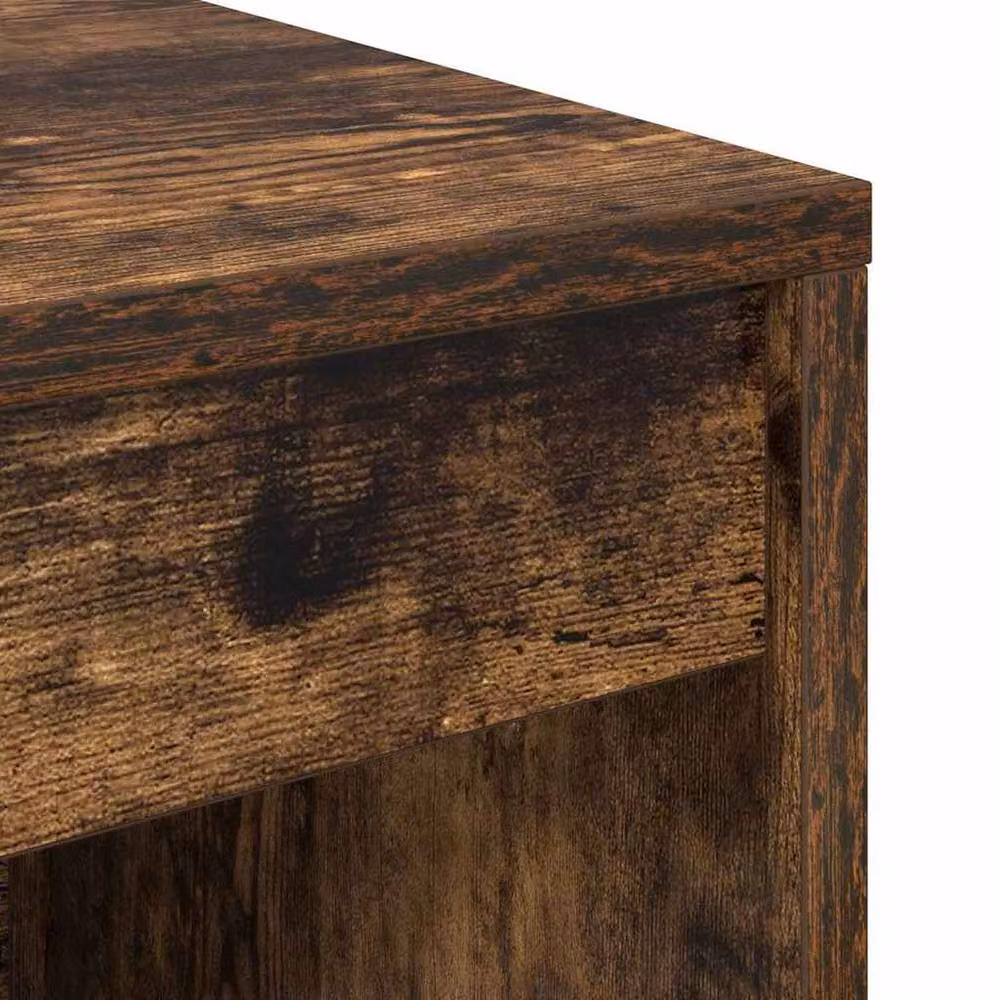 Berkfield Home Writing Desk in Smoked Oak Brown, W/D/H: 100 x 40 x 76 cm – 5