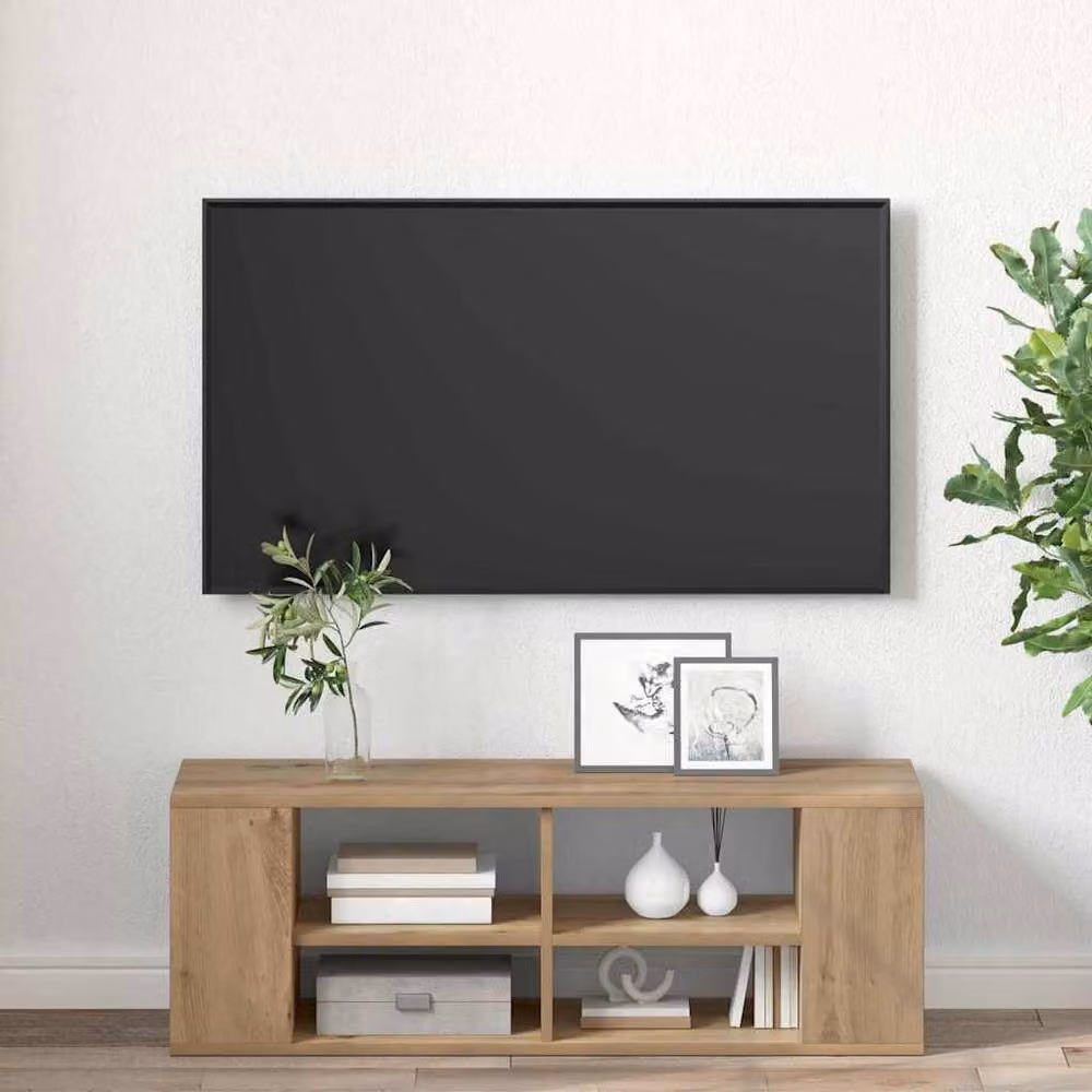 Berkfield Home Artisan Oak TV Cabinet in Brown, W/D/H: 102 x 35 x 35 cm – 4