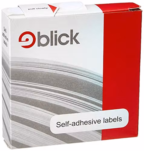 Blick White Self Adhesive Coloured Dot Circle Labels, 19mm, 1400 Pack – 2