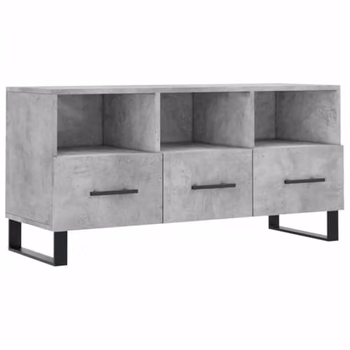 vidaXL Industrial TV Cabinet in Grey, W/D/H: 102 x 36 x 50 cm – 1