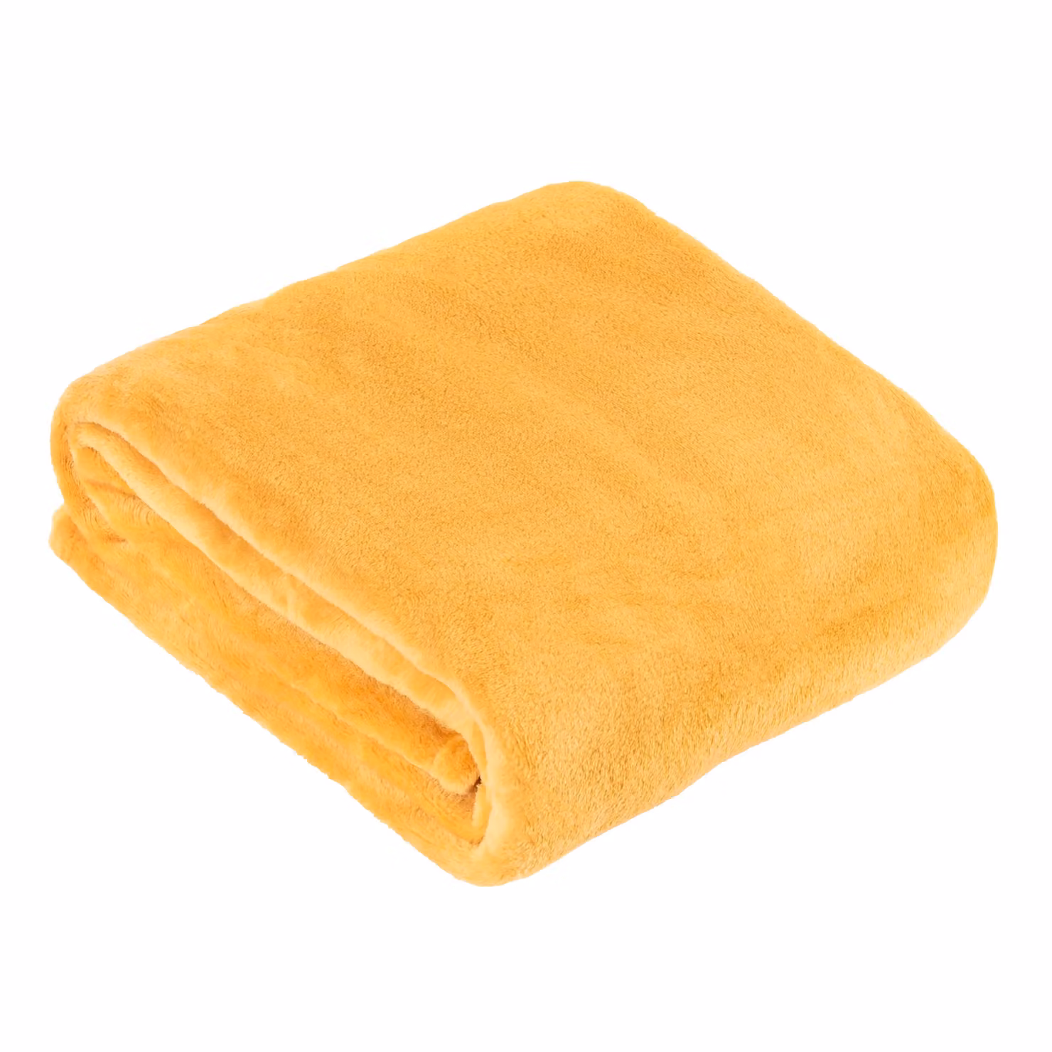 Furn Harrow Fleece Throw in Ochre Yellow, W/D/H: 140 x 180 cm – 2