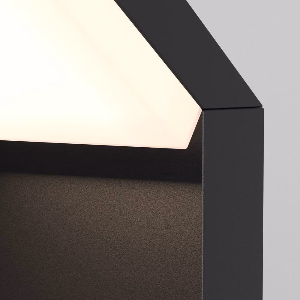 Netlighting Paso Black Aluminium Outdoor Wall Down Lamp with 3000K Warm White LED, 865lm, IP54 Rated – 2