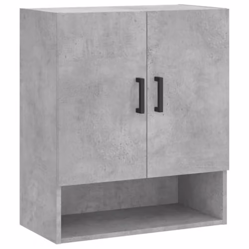 vidaXL Modern Wall Mounted Storage Cabinet in Concrete Grey MDF