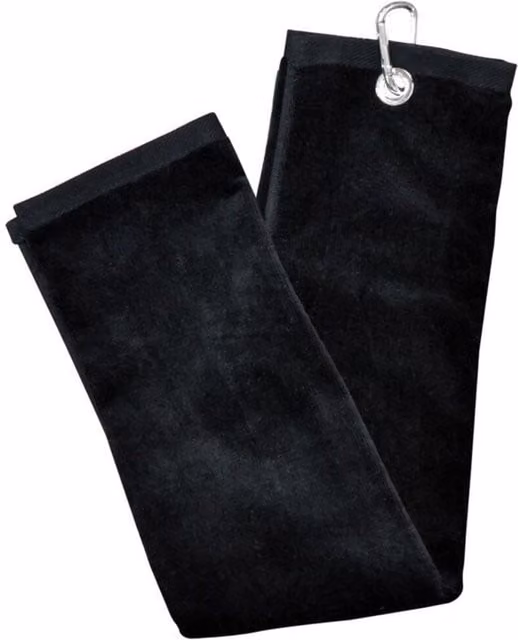 Longridge Golf Towel in Black