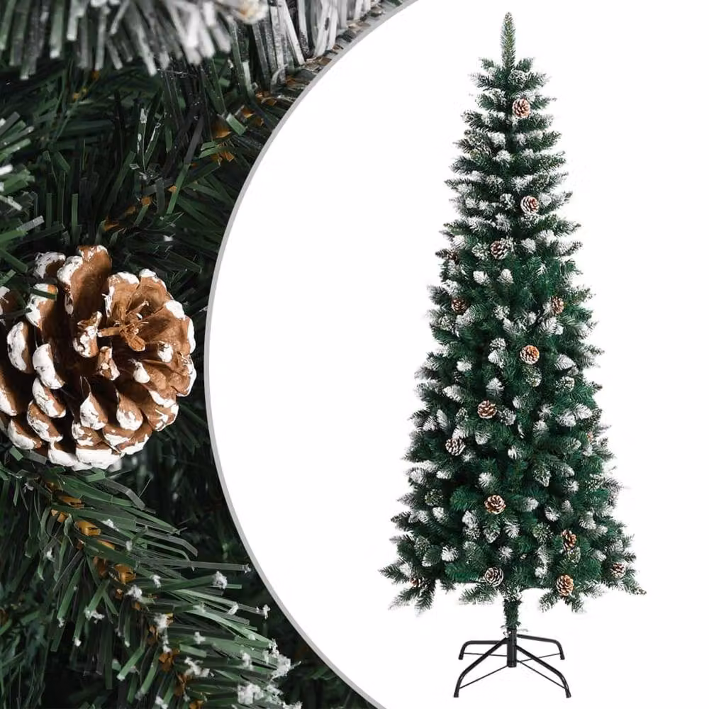 Berkfield Home Artificial Christmas Tree with Stand, Green, Height: 210 cm – 2