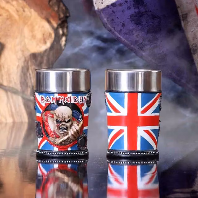 Nemesis Now Multicolour Red Iron Maiden Shot Glass, Height: 7 cm