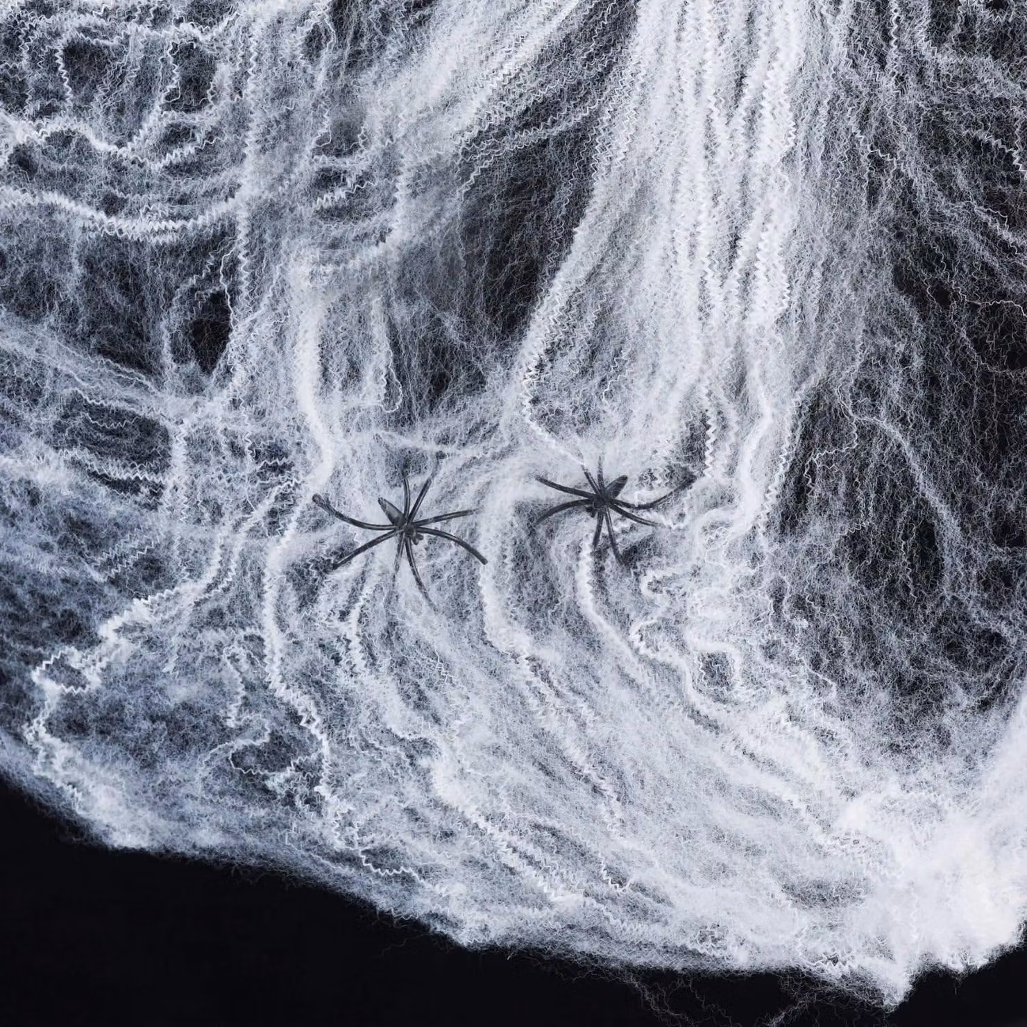 Shatchi 10 Pack White Stretchable Halloween Spider Web Decoration with 40 Spiders – 4