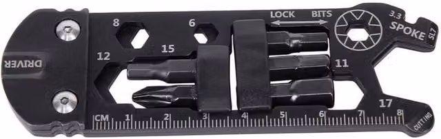 KDMD Black and Multicolour Steel Bike Multi-Function Tool – 1