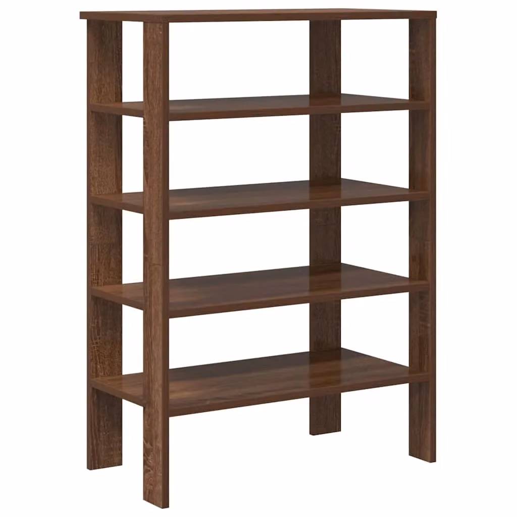 Berkfield Home Brown Oak Shoe Rack, W: 61 cm, D: 32 cm, H: 87.5 cm – 2