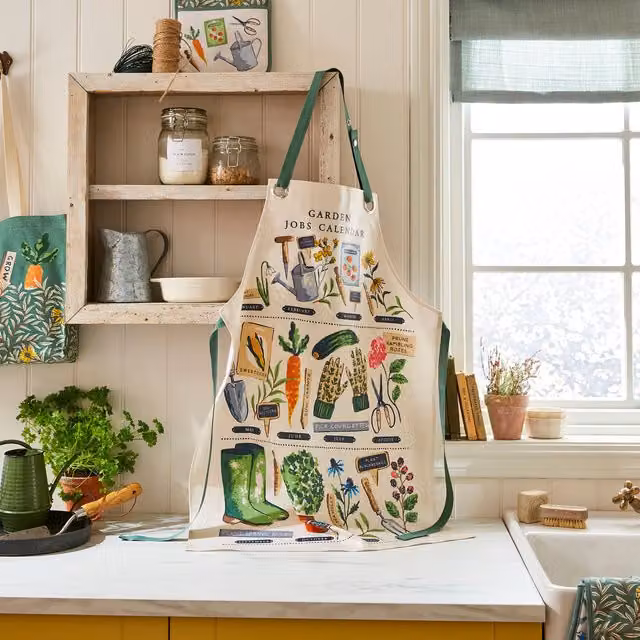Ulster Weavers Time to Grow Vegetable Print PVC Apron in Green