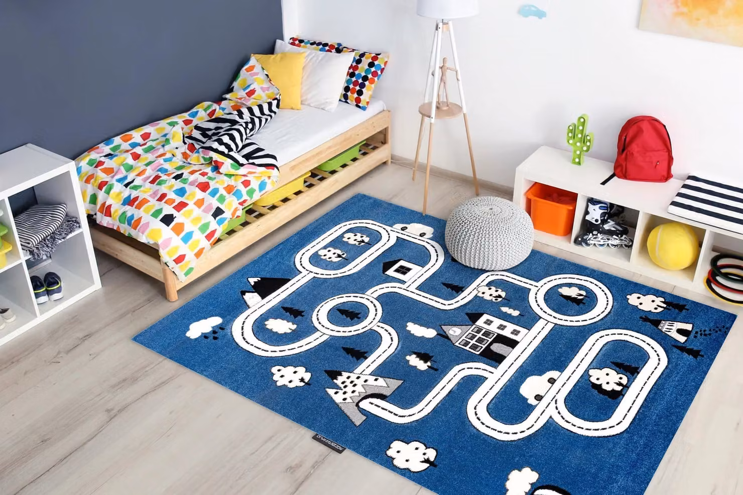 RugsX Petit Kids Motif Rug in Blue, W: 80 cm, L: 150 cm – 4