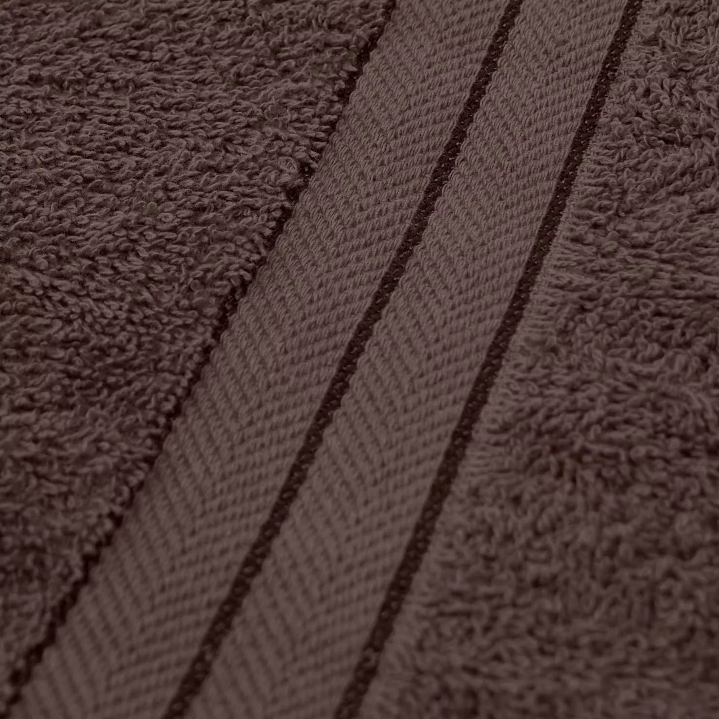 OHS Luxury Fluffy Cotton Hand Towel in Brown – 5