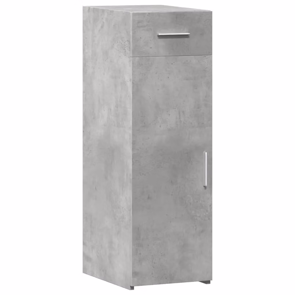 Berkfield Home Sideboard in Concrete Grey, W/D/H: 30 x 42.5 x 93 cm – 2