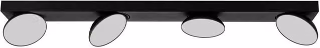 Netlighting Castelio Modern LED Ceiling Spotlight Bar in Black, 4000K – 3