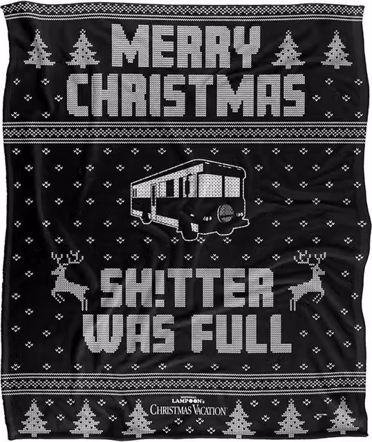 Warner Brothers Christmas Vacation Soft Fleece Throw Blanket, Multicolour, W: 152 cm, D: 127 cm – 6