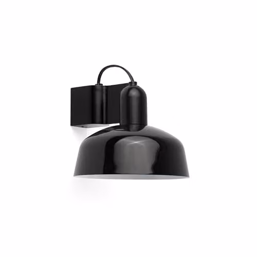 Netlighting Tatawin Dome Wall Lamp Black Gloss Black E27 – 1