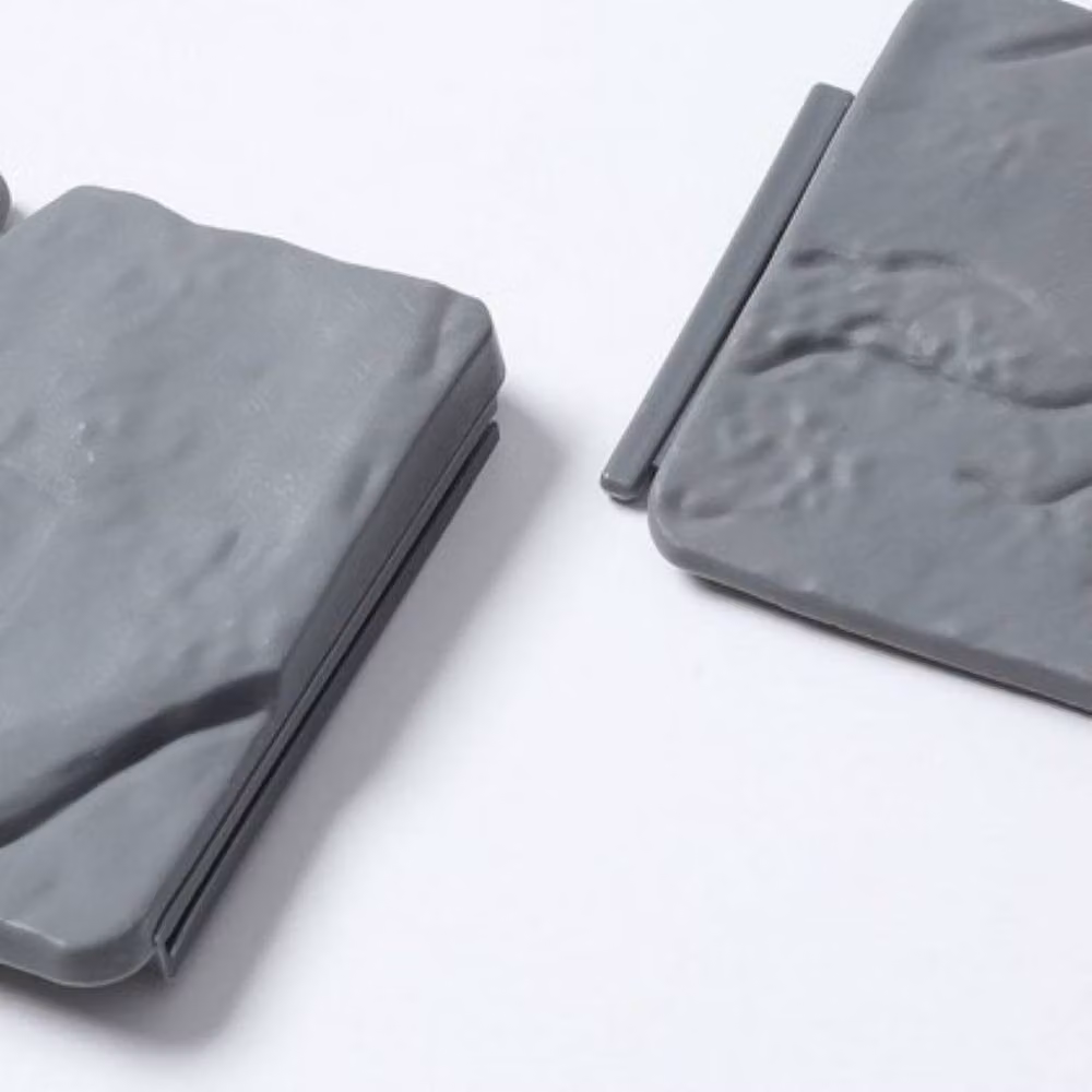 Quipulse Pack of 20 Grey Imitation Stone Plastic Garden Fencing – 2