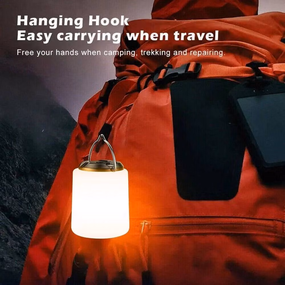 Nordara White LED Camping Lantern, Portable USB Rechargeable Tent Lamp – 3