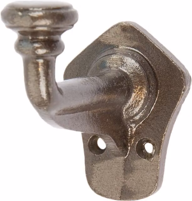 Hammer and Tongs Iron Flat Top Larder Hook, Grey, 40 x 70 mm