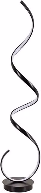 PAWNORA Artist LED Floor Lamp in Black, 48W Adjustable Modern Metal Arc Design