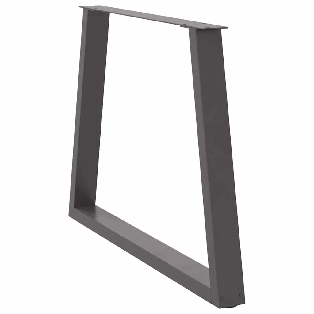 Berkfield Home V-Shape Dining Table Legs, 3 Piece Steel Set in Anthracite and Black, H: 72 cm, W: 90 cm – 2