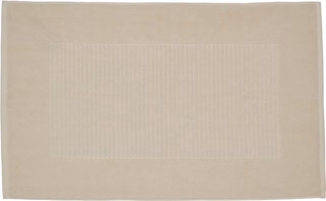 Bedeck 1951 Alessa Rectangular Cotton Bath Mat in Beige – 1