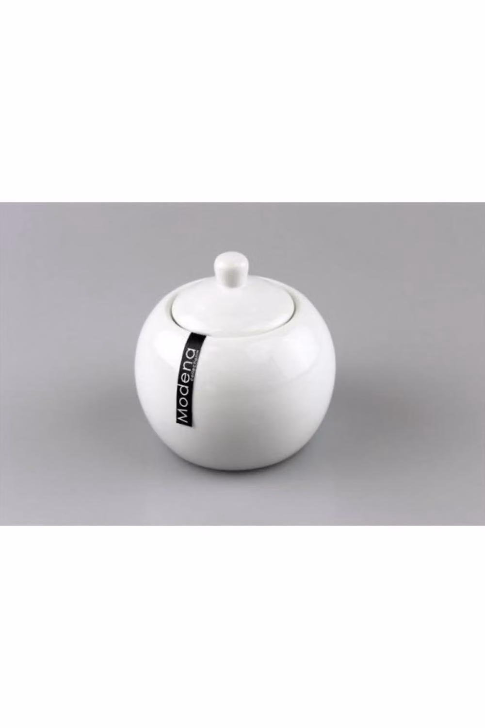 KDMD Ceramic Sugar Pot with Lid, 350ml, White, Pack of 3 – 2