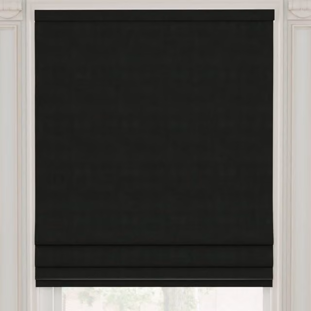 Linda Barker Royal Velvet Made to Measure Roman Blind in Graphite Grey
