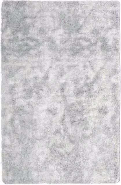 Berkfield Home NAVARRA Shaggy High Pile Rug in Silver Grey, W: 130 cm, L: 200 cm