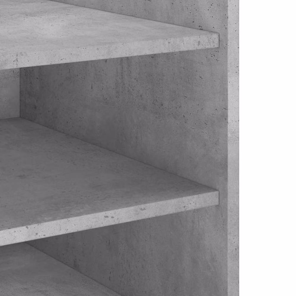 Berkfield Home Decorative Bedside Cabinet in Concrete Grey, W/D/H: 45 x 50 x 50 cm – 4