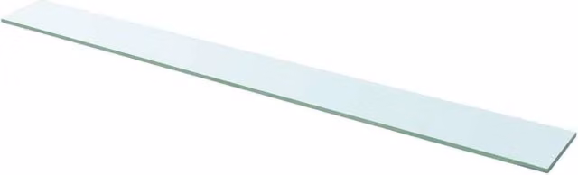 Berkfield Home Wall Mounted Glass Shelves, 2 Pack, Clear, W: 110 cm, D: 12 cm, H: 2 cm