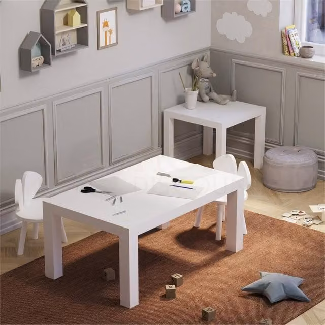 Kelvenix Modern White Wooden Coffee Table – 1