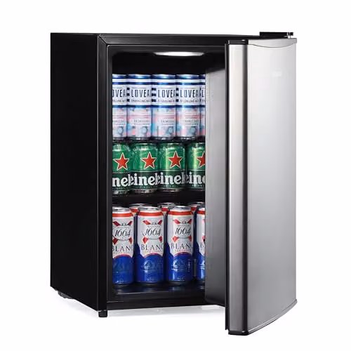Subcold Cave60 Stainless Steel Solid Door Drinks Fridge in Silver with LED Interior Light and Reversible Door, W/D/H: 45 x 45 x 60 cm – 2