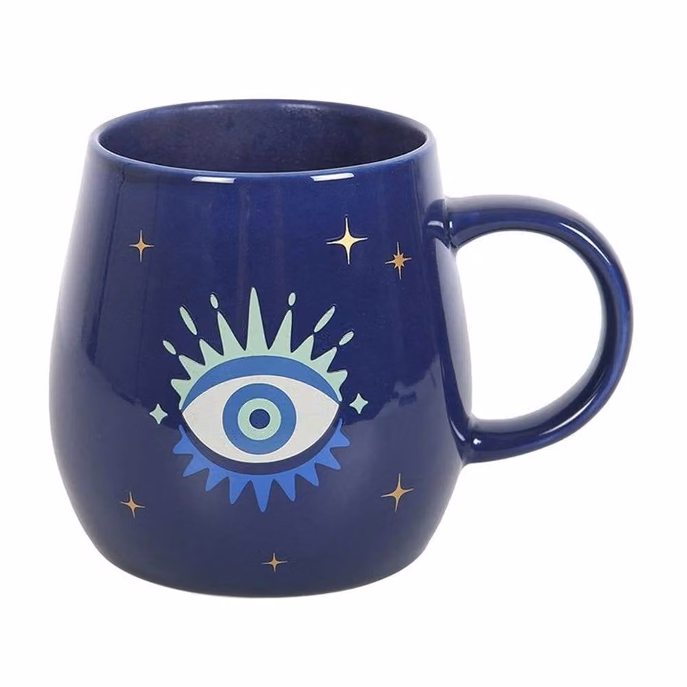 Uniqueful All Seeing Eye Colour Changing Ceramic Mug in Blue – 2