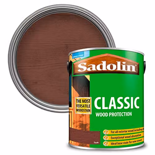 Sadolin Classic Weatherproof Wood Protection, Teak, 5 l