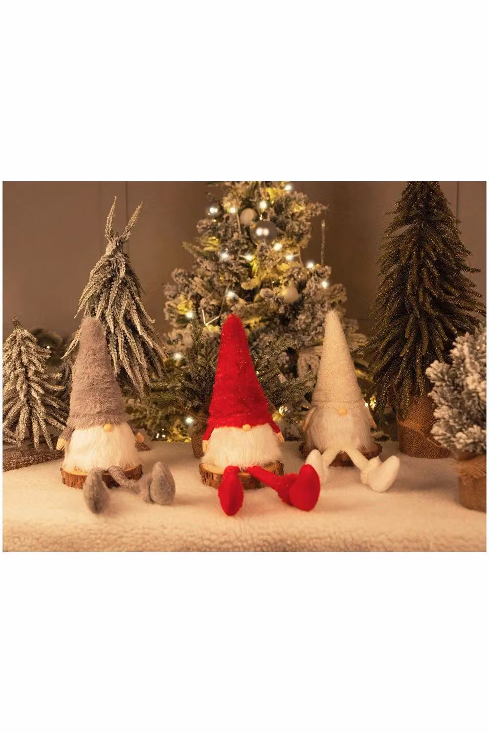 Netagon Home Red Long Legged Scandinavian Christmas Gonk Tabletop Decoration – 3