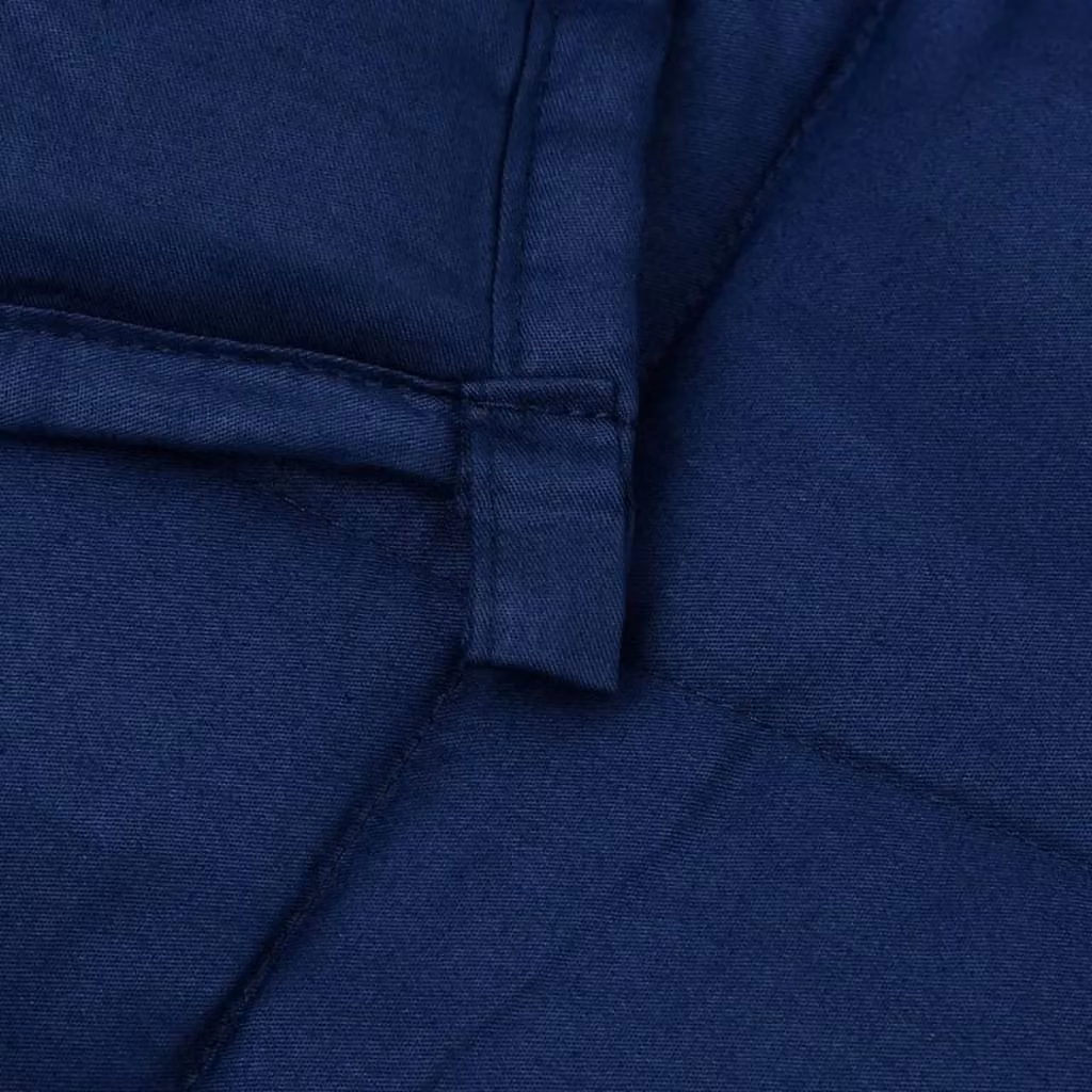 Berkfield Home Blue Weighted Blanket for Adults, W: 140 cm, D: 200 cm, 6 kg – 3