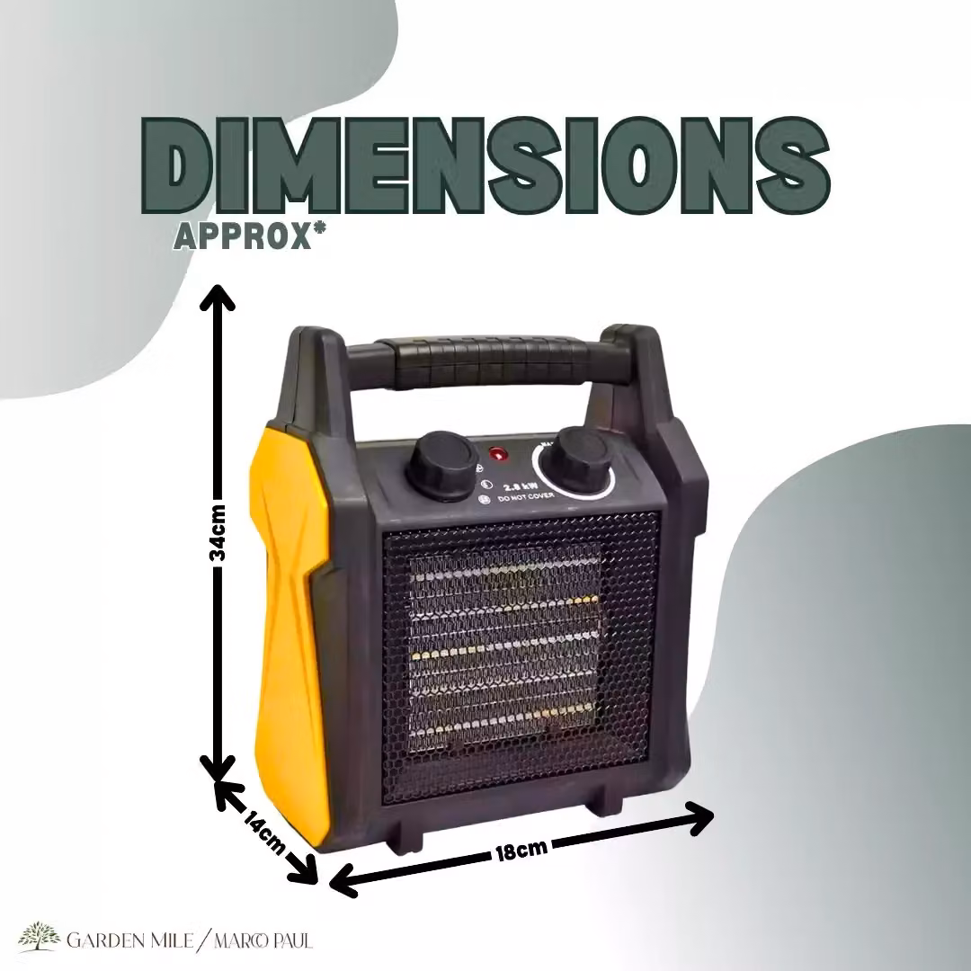 Marco Paul Black Industrial Electric Fan Heater for Workshops and Garages – 5