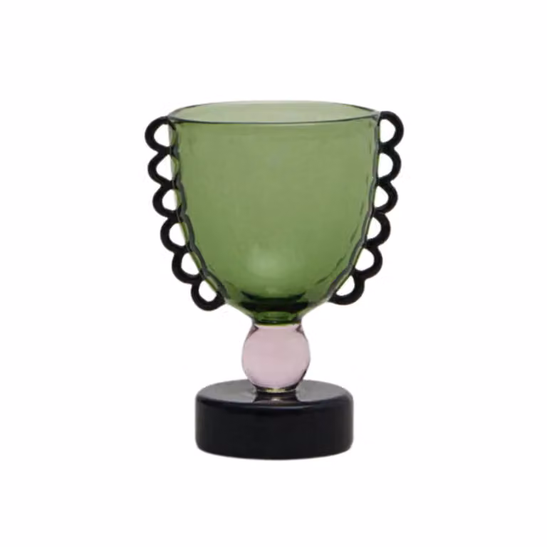 Sophie Lou Jacobsen Green Coco Glass Cup Set of 2